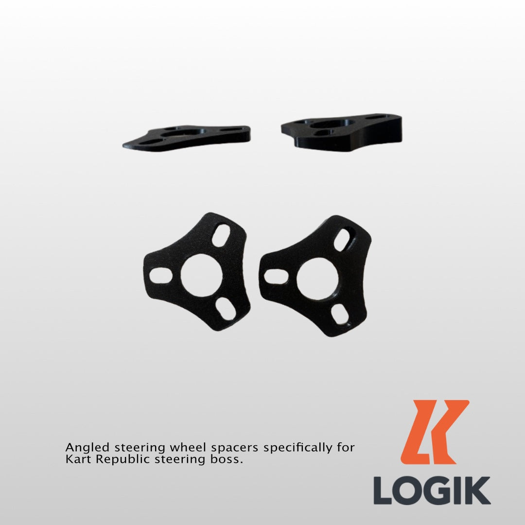 Angled Steering Wheel Spacers – Kart Republic Compatible (3D Printed)
